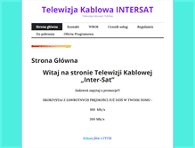 Tablet Screenshot of inter-sat.pl